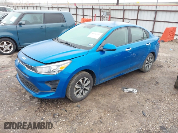 2022 Kia Rio S with VIN 3KPA24AD0NE458613, listed as a IAAI auction lot 41646100 with 106,859 mi miles and . Bid and sale history available at carsss.com. Image 17.