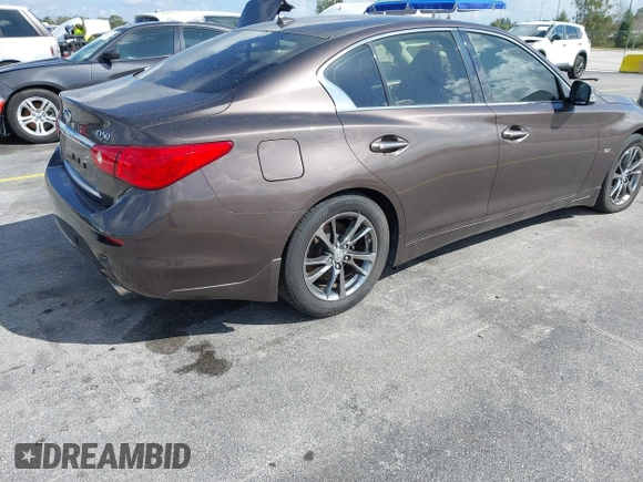 2017 Infiniti Q50 3.0t Premium with VIN JN1EV7AP5HM740257, listed as a IAAI auction lot 41521837 with 78,763 mi miles. Bid and sale history available at carsss.com. Image 4.