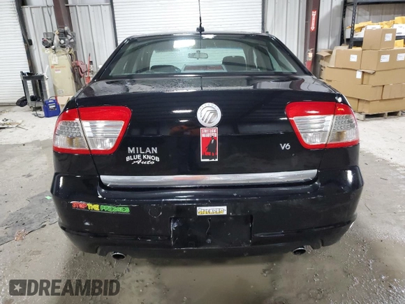 2008 Mercury Milan with VIN 3MEHM071X8R649823, listed as a Copart auction lot 80866504 with 95,791 mi miles and Salvage title. Bid and sale history available at DreamBid. Image 6.