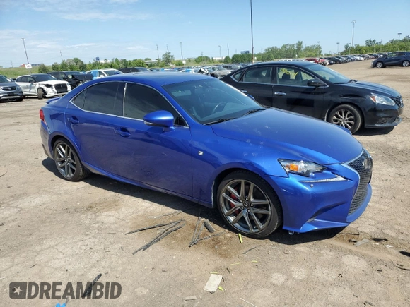 2015 Lexus IS 350 with VIN JTHCE1D22F5009910, listed as a Copart auction lot 58900054 with 107,331 mi miles and Clean Title. Bid and sale history available at DreamBid. Image 4.