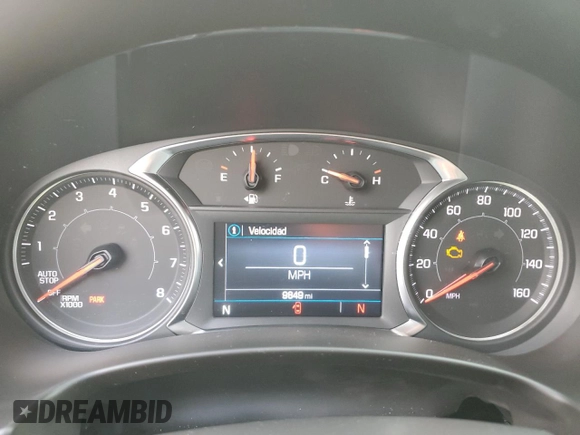 2024 GMC Terrain SLE with VIN 3GKALMEG1RL268701, listed as a Copart auction lot 55166565 with 9,849 mi miles and Salvage title. Bid and sale history available at DreamBid. Image 9.