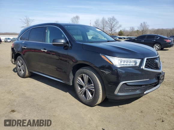 2019 Acura MDX with VIN 5J8YD4H35KL031695, listed as a Copart auction lot 47382045 with 105,456 mi miles and Salvage Title. Bid and sale history available at carsss.com. Image 4.
