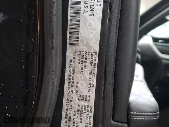 2024 Jeep Grand Cherokee Altitude X with VIN 1C4RJHAG3RC112415, listed as a Copart auction lot 83643914 with 10,776 mi miles and Salvage title. Bid and sale history available at DreamBid. Image 13.