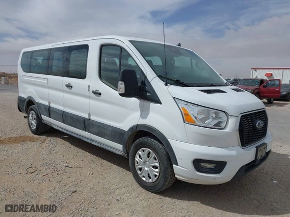 2021 Ford Transit Passenger Wagon XL with VIN 1FBAX2Y87MKA31685, listed as a IAAI auction lot 41789163 with 116,098 mi miles. Bid and sale history available at carsss.com. Image 1.