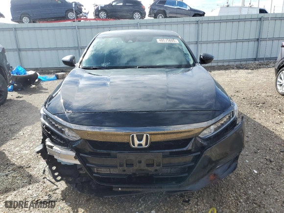 2018 Honda Accord Sedan Sport 1.5T with VIN 1HGCV1F31JA060713, listed as a Copart auction lot 48575805 with 86,362 mi miles and Salvage Title. Bid and sale history available at carsss.com. Image 5.