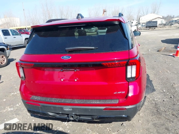 2025 Ford Explorer ST-Line with VIN 1FMUK8KH4SGB24923, listed as a IAAI auction lot 41763567 with 854 mi miles. Bid and sale history available at carsss.com. Image 16.