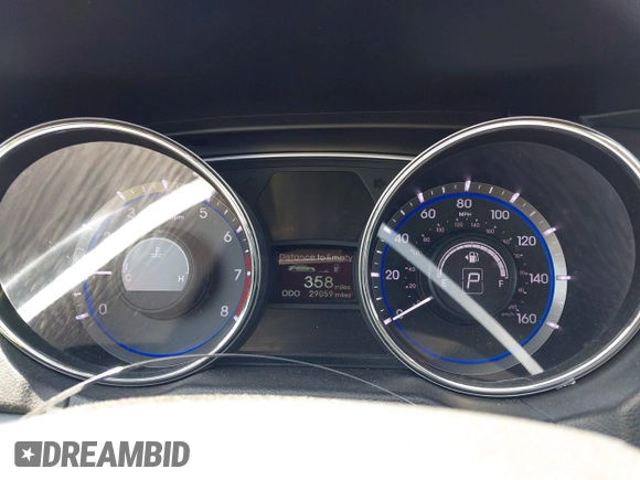 2014 Hyundai Sonata GLS with VIN 5NPEB4AC1EH818993, listed as a IAAI auction lot 42138808 with 29,059 mi miles and . Bid and sale history available at carsss.com. Image 7.