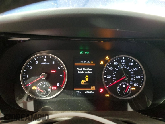 2021 Kia K5 EX with VIN 5XXG34J21MG005953, listed as a Copart auction lot 49894405 with 47,400 mi miles and Salvage Title. Bid and sale history available at carsss.com. Image 9.