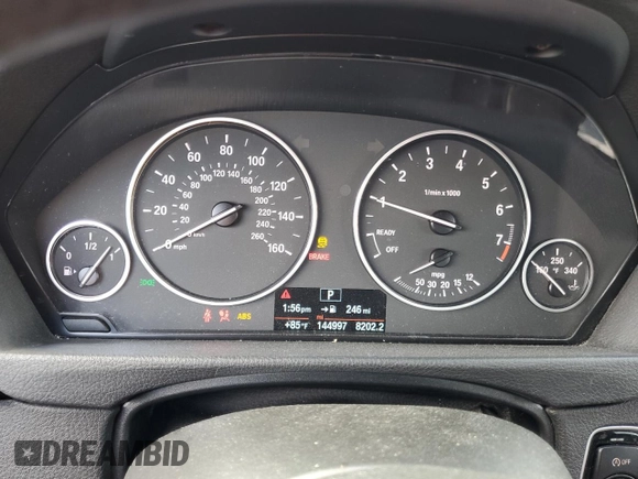 2015 BMW 4 Series 428i with VIN WBA4A5C55FD410360, listed as a Copart auction lot 44335485 with 144,997 mi miles and Salvage Title. Bid and sale history available at DreamBid. Image 9.