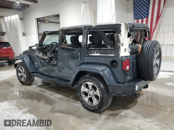2018 Jeep Wrangler JK Unlimited Sahara with VIN 1C4HJWEG2JL835901, listed as a Copart auction lot 74591474 with 20,389 mi miles and Salvage Title. Bid and sale history available at carsss.com. Image 2.