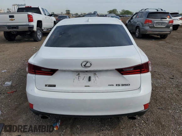 2016 Lexus IS 350 with VIN JTHCE1D21G5011696, listed as a Copart auction lot 56164095 with 66,030 mi miles and Salvage title. Bid and sale history available at DreamBid. Image 6.