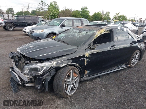 2014 Mercedes-Benz CLA 45 AMG with VIN WDDSJ5CB5EN067774, listed as a IAAI auction lot 42373325 with 108,428 mi miles and . Bid and sale history available at DreamBid. Image 2.