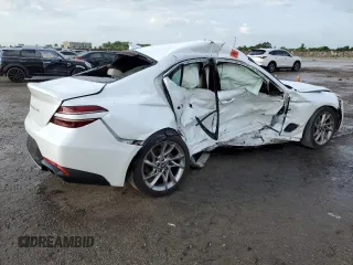 2022 Genesis G70 2.0T with VIN KMTG34TA9NU102786, listed as a Copart auction lot 75168784 with 0 mi miles and Non Repairable. Bid and sale history available at carsss.com. Image 3.