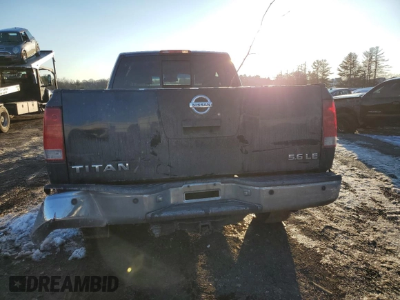 2006 Nissan Titan XE with VIN 1N6AA06BX6N545464, listed as a Copart auction lot 88788435 with Not Provided miles and Salvage Title. Bid and sale history available at carsss.com. Image 6.