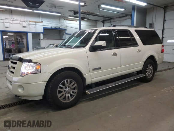 2008 Ford Expedition EL Limited with VIN 1FMFK20558LA22867, listed as a Copart auction lot 83012154 with 213,358 mi miles and Salvage Title. Bid and sale history available at carsss.com. Image 1.