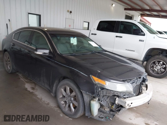 2012 Acura TL Tech Auto with VIN 19UUA8F50CA033550, listed as a IAAI auction lot 41897191 with 198,629 mi miles. Bid and sale history available at carsss.com. Image 1.