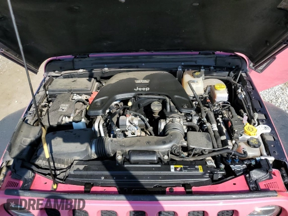 2021 Jeep Wrangler Willys with VIN 1C4HJXAG6MW651740, listed as a Copart auction lot 75310184 with 39,608 mi miles and Salvage title. Bid and sale history available at DreamBid. Image 12.
