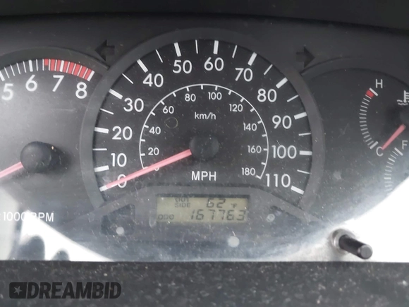 2003 Toyota Corolla CE with VIN 1NXBR32E73Z040044, listed as a IAAI auction lot 42100562 with 167,763 mi miles and . Bid and sale history available at DreamBid. Image 7.
