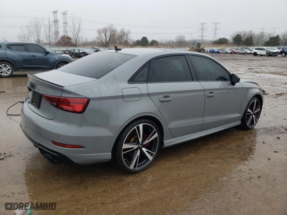 2020 Audi RS 3 Sedan with VIN WUABWGFF0LA901978, listed as a Copart auction lot 42221095 with 33,646 mi miles and Salvage Title. Bid and sale history available at carsss.com. Image 3.