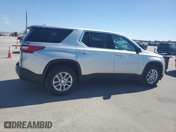 2021 Chevrolet Traverse LS with VIN 1GNERFKW8MJ193604, listed as a Copart auction lot 77136114 with 61,366 mi miles and Salvage Title. Bid and sale history available at carsss.com. Image 3.