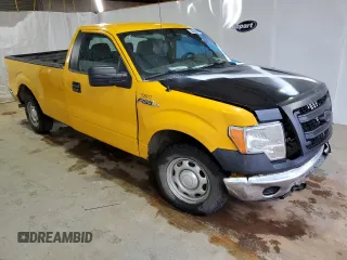 2014 Ford F-150 XL with VIN 1FTNF1CF2EKG11542, listed as a Copart auction lot 44798215 with 0 mi miles and Salvage Title. Bid and sale history available at carsss.com. Image 4.