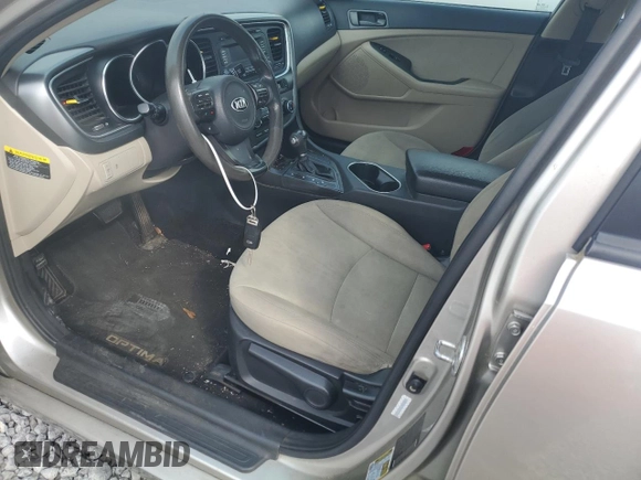 2014 Kia Optima LX with VIN KNAGM4A74E5497258, listed as a Copart auction lot 54955105 with 196,406 mi miles and Clean Title. Bid and sale history available at carsss.com. Image 7.