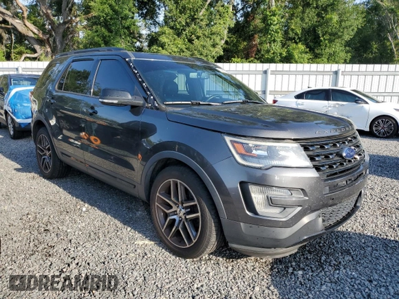 2016 Ford Explorer Sport with VIN 1FM5K8GT6GGC82303, listed as a Copart auction lot 58893055 with 96,581 mi miles and Salvage title. Bid and sale history available at DreamBid. Image 4.