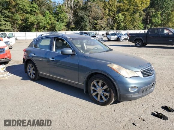 2008 Infiniti EX Journey with VIN JNKAJ09F08M356296, listed as a Copart auction lot 76591504 with 182,303 mi miles and Salvage Title. Bid and sale history available at DreamBid. Image 4.