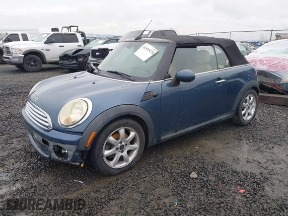 2009 MINI Convertible with VIN WMWMR33519TU96578, listed as a IAAI auction lot 41439278 with 100,070 mi miles and . Bid and sale history available at DreamBid. Image 2.