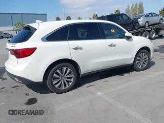 2015 Acura MDX Technology with VIN 5FRYD3H48FB011286, listed as a IAAI auction lot 42058039 with 66,038 mi miles and . Bid and sale history available at DreamBid. Image 4.