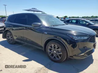 2022 Acura MDX w/A-Spec Package with VIN 5J8YE1H09NL043709, listed as a Copart auction lot 57502445 with 32,046 mi miles and Salvage title. Bid and sale history available at DreamBid. Image 4.