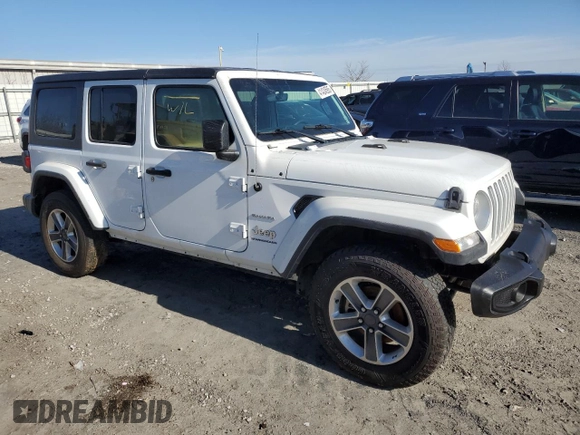 2023 Jeep Wrangler Sahara with VIN 1C4HJXEN1PW505291, listed as a Copart auction lot 41424595 with 0 mi miles and Non Repairable. Bid and sale history available at carsss.com. Image 4.