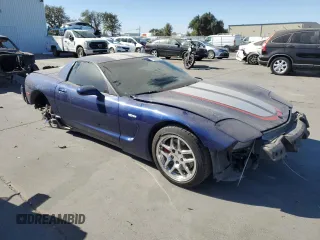 2004 Chevrolet Corvette Z06 with VIN 1G1YY12S745127491, listed as a Copart auction lot 76526834 with 70,782 mi miles and Salvage Title. Bid and sale history available at carsss.com. Image 4.