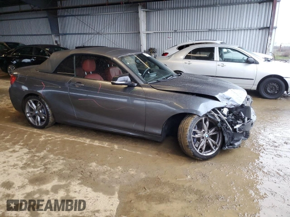 2016 BMW 2 Series M235i with VIN WBA1M1C53GV394156, listed as a Copart auction lot 43553255 with 63,291 mi miles and Salvage Title. Bid and sale history available at carsss.com. Image 4.