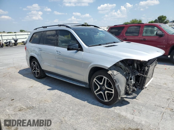 2017 Mercedes-Benz GLS with VIN 4JGDF7DE7HA957600, listed as a Copart auction lot 54724463 with 40,297 mi miles. Bid and sale history available at carsss.com. Image 4.
