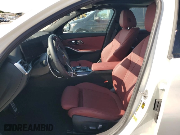 2023 BMW 3 Series 330i with VIN 3MW69FF0XP8D71173, listed as a Copart auction lot 52197215 with 2,290 mi miles and Non repairable. Bid and sale history available at DreamBid. Image 7.