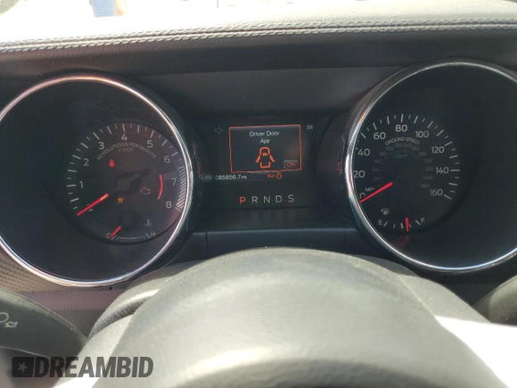 2015 Ford Mustang V6 with VIN 1FATP8EM9F5372568, listed as a Copart auction lot 57635655 with 85,856 mi miles and Salvage title. Bid and sale history available at DreamBid. Image 9.