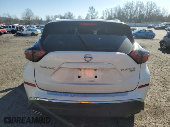 2019 Nissan Murano Platinum z VIN 5N1AZ2MS6KN103426, wystawiony jako Copart lot #47499375 z przebiegiem 98 929 mil mil oraz Szkoda całkowita • Salvage title. Historia ofert i sprzedaży dostępna na DreamBid. Obrazek 6.