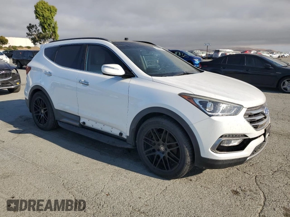 2017 Hyundai Santa Fe Ultimate with VIN 5XYZWDLAXHG433767, listed as a Copart auction lot 59789625 with 110,666 mi miles and Clean title. Bid and sale history available at DreamBid. Image 4.