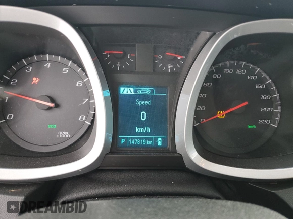 2016 Chevrolet Equinox LS with VIN 2GNFLEEK7G6333006, listed as a Copart auction lot 44134935 with 147,819 mi miles and Salvage Title. Bid and sale history available at DreamBid. Image 9.