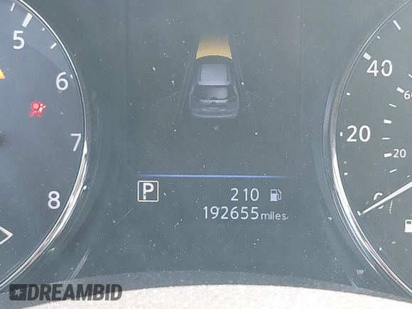 2019 Nissan Rogue SV with VIN KNMAT2MT5KP554947, listed as a IAAI auction lot 41894855 with 192,655 mi miles. Bid and sale history available at carsss.com. Image 15.