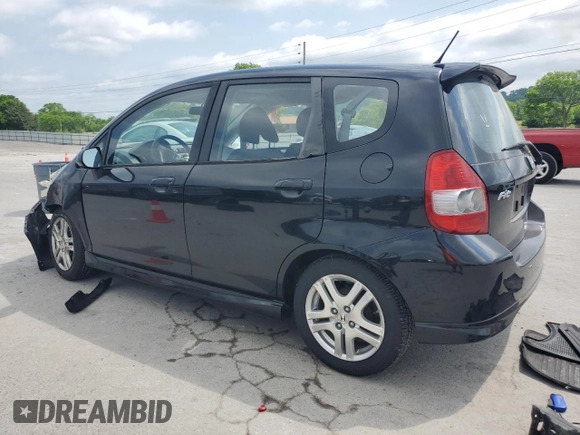 2008 Honda Fit Sport with VIN JHMGD386X8S034118, listed as a Copart auction lot 54849035 with 128,473 mi miles and Clean Title. Bid and sale history available at carsss.com. Image 2.