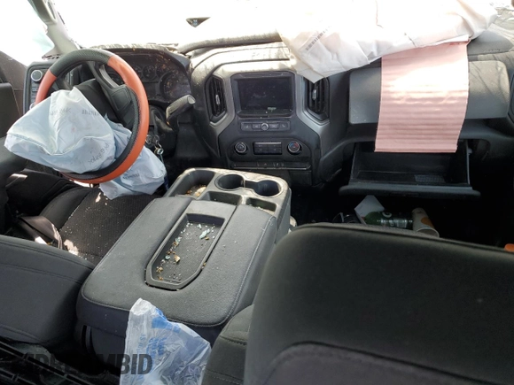 2021 Chevrolet Silverado 1500 Work Truck with VIN 1GCUYAEF5MZ142343, listed as a Copart auction lot 45414654 with Not Provided miles and Salvage Title. Bid and sale history available at DreamBid. Image 8.