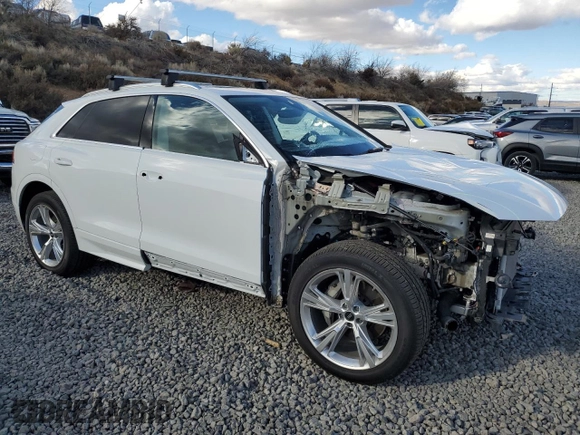 2022 Audi Q8 Premium Plus with VIN WA1BVBF18ND019444, listed as a Copart auction lot 79656994 with 0 mi miles and Salvage Title. Bid and sale history available at carsss.com. Image 4.
