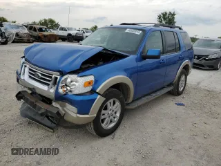 2010 Ford Explorer Eddie Bauer z VIN 1FMEU7EE9AUB15855, wystawiony jako Copart lot #60838815 z przebiegiem 121 570 mil mil oraz Szkoda całkowita • Salvage title. Historia ofert i sprzedaży dostępna na DreamBid. Obrazek 1.