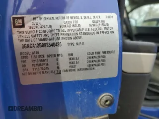2009 Chevrolet HHR LS z VIN 3GNCA13B09S540426, wystawiony jako Copart lot #52314135 z przebiegiem 230 048 mil mil oraz Szkoda całkowita • Salvage title. Historia ofert i sprzedaży dostępna na DreamBid. Obrazek 14.