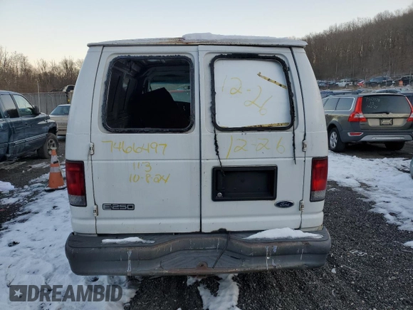 2004 Ford Econoline Cargo z VIN 1FTNE24L84HA51888, wystawiony jako Copart lot #86813724 z przebiegiem Nie podano mil oraz Szkoda całkowita • Salvage title. Historia ofert i sprzedaży dostępna na DreamBid. Obrazek 6.