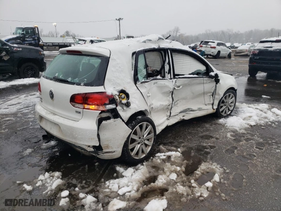 2011 Volkswagen Golf TDI with VIN WVWDM7AJ4BW161053, listed as a Copart auction lot 44912435 with 63,022 mi miles and Salvage Title. Bid and sale history available at carsss.com. Image 3.