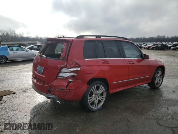 2015 Mercedes-Benz GLK 350 with VIN WDCGG5HB5FG429934, listed as a Copart auction lot 86703344 with 121,092 mi miles and Salvage Title. Bid and sale history available at DreamBid. Image 3.