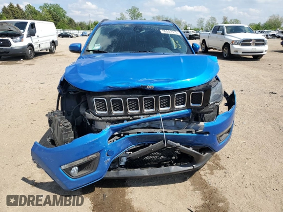 2020 Jeep Compass North z VIN 3C4NJDBB9LT255410, wystawiony jako Copart lot #56552915 z przebiegiem 38 959 mil mil oraz Szkoda całkowita • Salvage title. Historia ofert i sprzedaży dostępna na DreamBid. Obrazek 5.